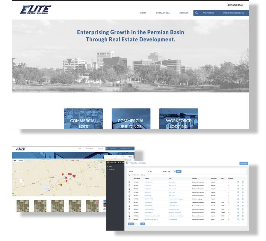 Elite Real Estate Holdings Property Database and Mapping System