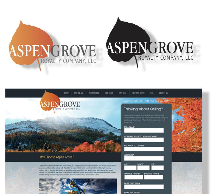 Aspen Grove Logo and Website